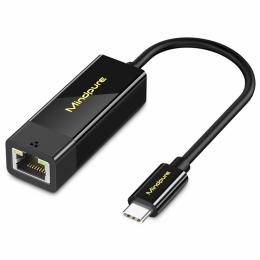 MINDPURE MINDPURE USB-C - RJ45 Nätverksadapter Svart - Teknikhallen.se