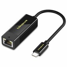 MINDPURE MINDPURE USB-C - RJ45 N&auml;tverksadapter Svart - Teknikhallen.se