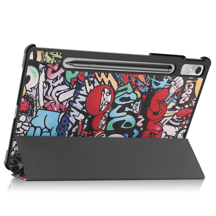 Bild 4,  Lenovo Tab P11 Pro Gen 2 Fodral Tri-Fold Graffiti - Teknikhallen.se