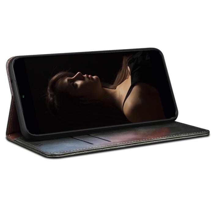 Bild 5,  OnePlus Nord CE 2 5G Fodral Flip Crazy Horse Grön - Teknikhallen.se