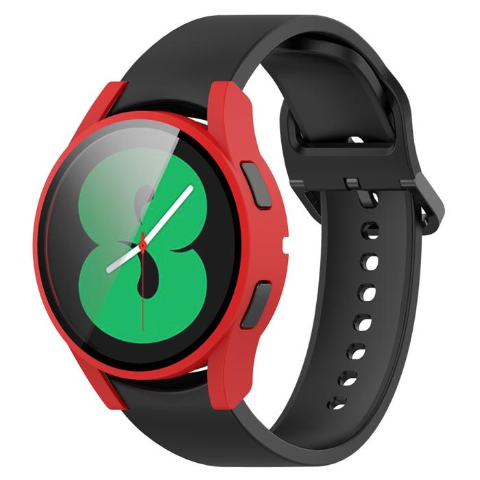 Bild 2,  Galaxy Watch FE 4 40 mm Skal Med Skärmskydd Röd - Teknikhallen.se