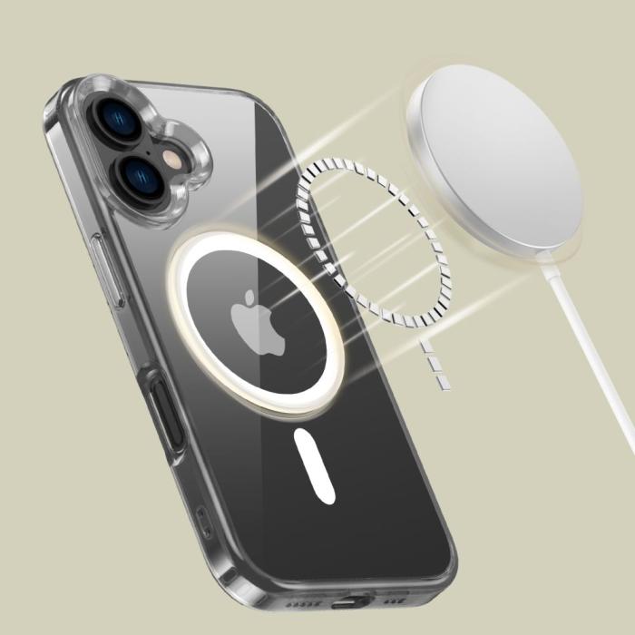 Bild 5, Tech-Protect Tech-Protect iPhone 16 Skal MagSafe FlexAir Hybrid Transparent - Teknikhallen.se