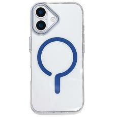 iPhone 17 Skal MagSafe Transparent / Bl&aring; - Teknikhallen.se