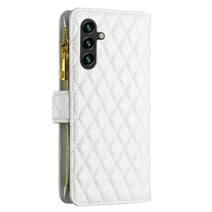 Bild 6, BINFEN BINFEN Galaxy A35 5G Fodral Diamond Multifunktionell Vit - Teknikhallen.se