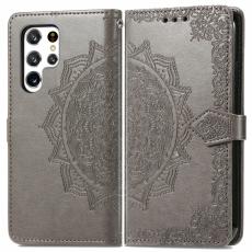  Samsung Galaxy S22 Ultra Fodral Mandala Flower Gr&aring; - Teknikhallen.se