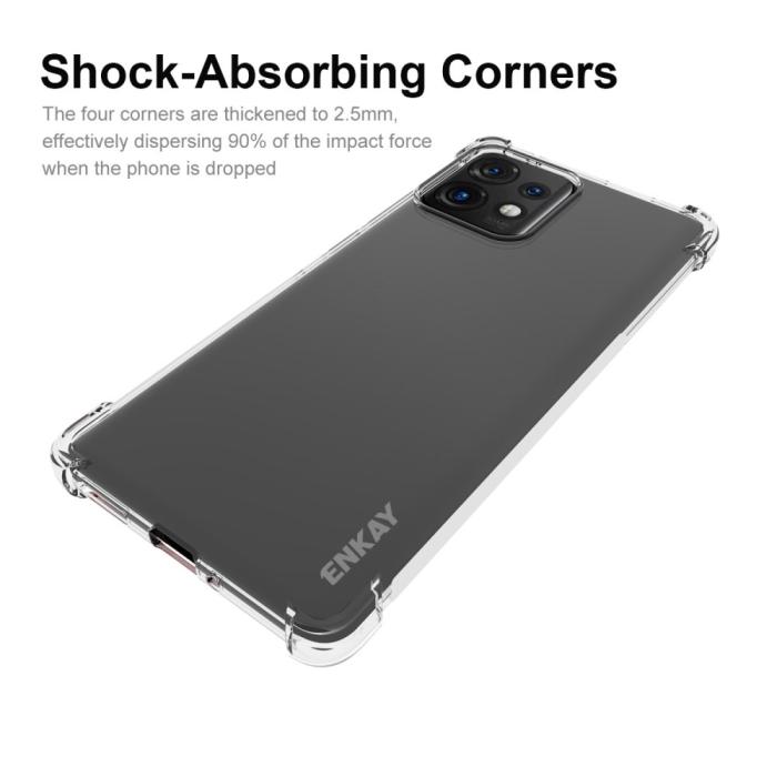 Bild 2, ENKAY ENKAY Motorola Edge 40 Pro 5G Skal Shockproof TPU Transparent - Teknikhallen.se