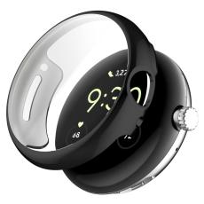  Google Pixel Watch / Watch 2 Skal TPU Med Sk&auml;rmskydd Svart - Teknikhallen.se