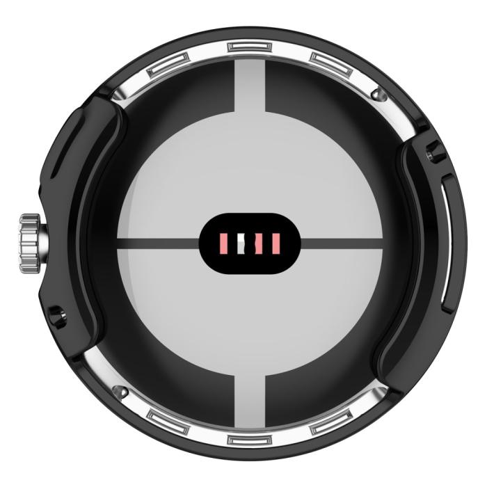Bild 6,  Google Pixel Watch / Watch 2 Skal TPU Med Skärmskydd Svart - Teknikhallen.se