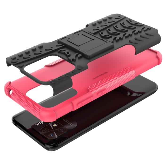 Bild 4,  Xiaomi Redmi 10C Skal Ultimata Stöttåligt med Stöd Rosa - Teknikhallen.se