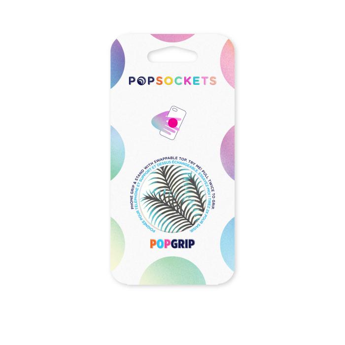 Bild 2, PopSockets PopSockets Avtagbart Grip med Ställfunktion Pacific Palm - Teknikhallen.se