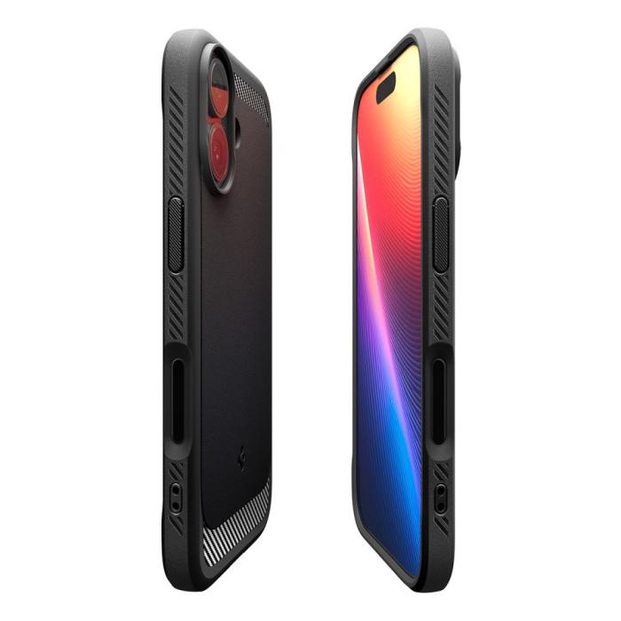 Bild 6, Spigen Spigen iPhone 17 Skal MagSafe Rugged Armor Matt Svart - Teknikhallen.se