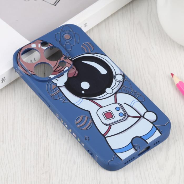 Bild 2,  iPhone 14 Pro Skal Spaceman Blå/Brun - Teknikhallen.se