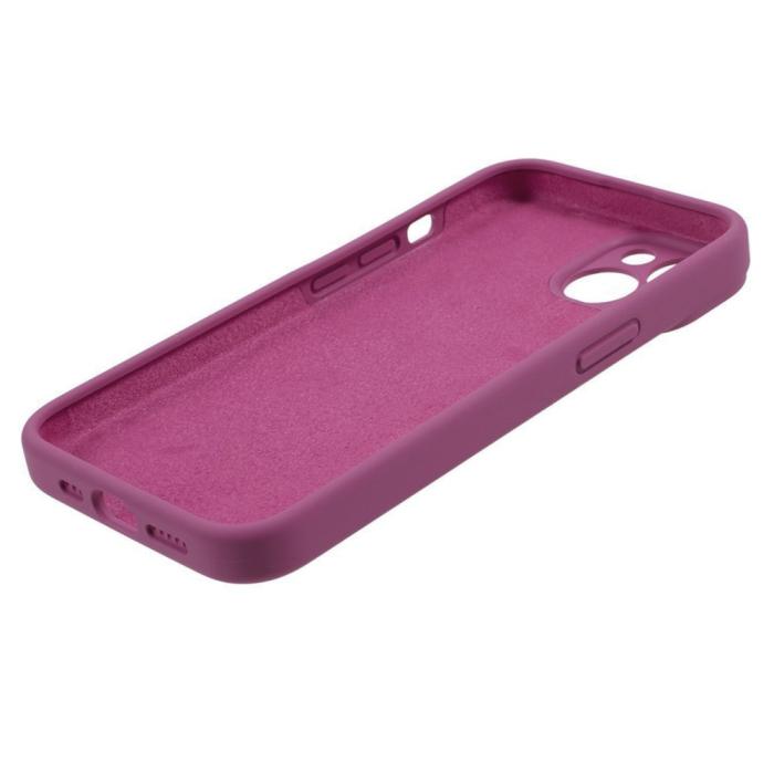 Bild 6,  iPhone 15 Plus Skal Liquid Silikon Rosa Pitaya - Teknikhallen.se