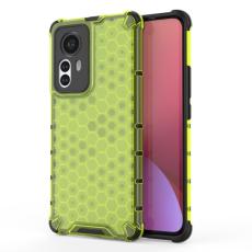  Xiaomi 12 Pro Skal Hybrid Honeycomb Gr&ouml;n - Teknikhallen.se