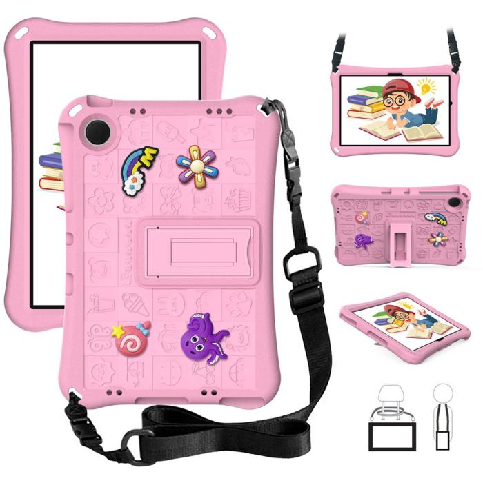 Bild 3,  Samsung Galaxy Tab A11 Plus / A9 Plus Skal EVA Kickstand Rosa - Teknikhallen.se
