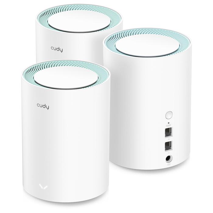 Bild 2, Cudy Cudy Mesh Solution M1300 3-pack AC1200 Gigabit Vit - Teknikhallen.se