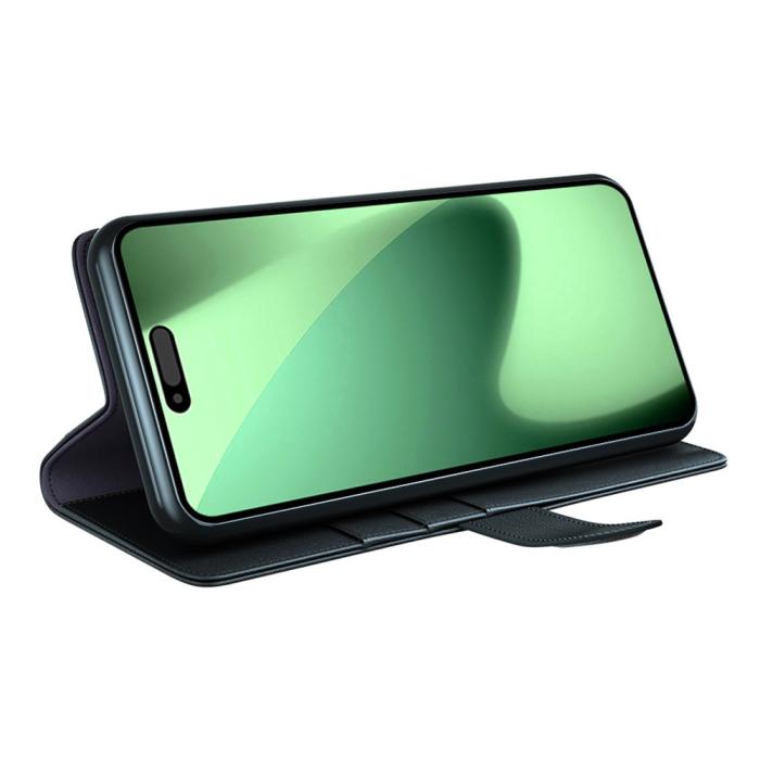 Bild 3,  iPhone 17 Pro Max Fodral Premium Äkta Läder Svart - Teknikhallen.se
