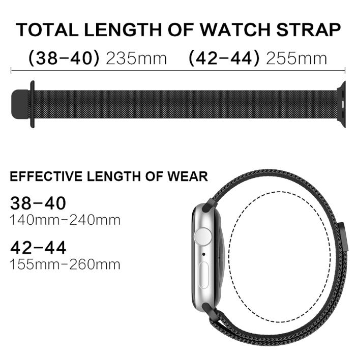 Bild 4, ColorPop ColorPop Milanese Loop Metall Armband Apple Watch 42/44/45/46/49 mm - Teknikhallen.se