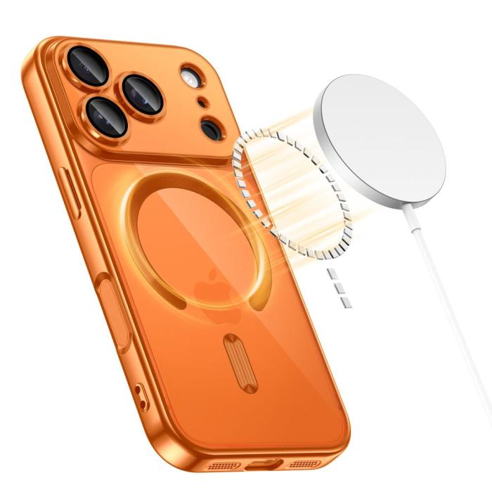 Bild 2, Tech-Protect Tech-Protect iPhone 17 Pro Max Skal MagSafe MagFlex Cosmic Orange - Teknikhallen.se