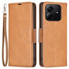  Xiaomi Redmi Note 14 4G Fodral L&auml;der Solid Shark Brun - Teknikhallen.se
