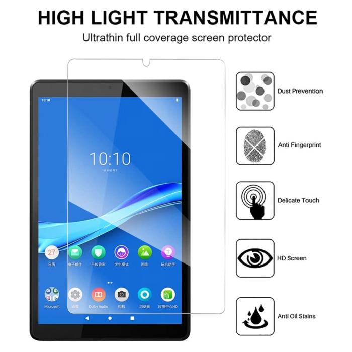 Bild 2,  Lenovo Tab M8 (Gen 4) Skärmskydd Härdat Glas Transparent - Teknikhallen.se