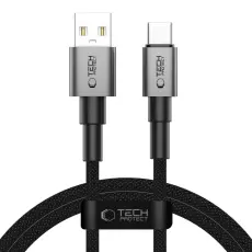 Tech-Protect Tech-Protect 1m 15W/3A USB-C - USB-A Kabel UltraBoost Iron Grey - Teknikhallen.se