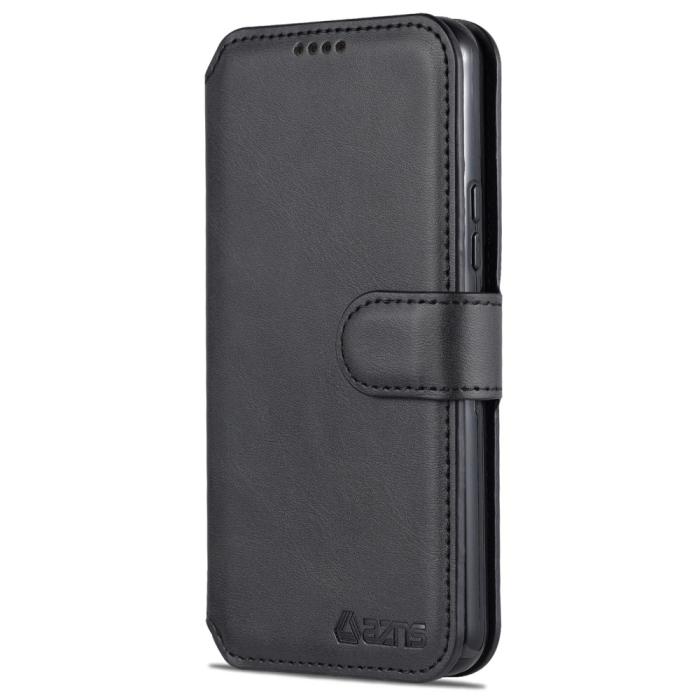 Bild 2, AZNS AZNS Samsung Galaxy S22 Plus Fodral Läder Svart - Teknikhallen.se
