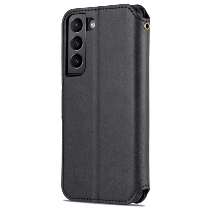 Bild 3, AZNS AZNS Samsung Galaxy S22 Plus Fodral Läder Svart - Teknikhallen.se