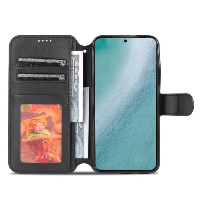 Bild 5, AZNS AZNS Samsung Galaxy S22 Plus Fodral Läder Svart - Teknikhallen.se