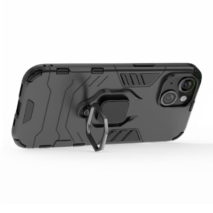 Bild 4,  iPhone 15 Skal Hybrid Armor Ring Svart - Teknikhallen.se