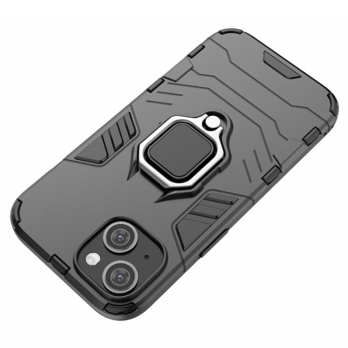 Bild 5,  iPhone 15 Skal Hybrid Armor Ring Svart - Teknikhallen.se