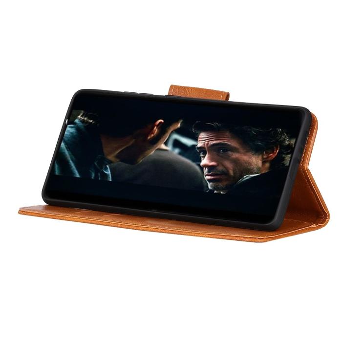 Bild 5,  Xiaomi Redmi 9C Fodral Crazy Horse Läder Brun - Teknikhallen.se