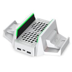 DOBE DOBE Xbox S/X Laddningsst&auml;ll Med Laddare, Kylkning Och Batteripaket - Teknikhallen.se