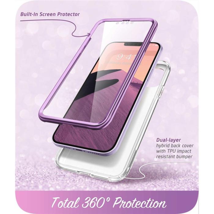 Bild 2, Supcase Supcase iPhone 15 Plus / 14 Plus Skal Cosmo Marmor Lila - Teknikhallen.se