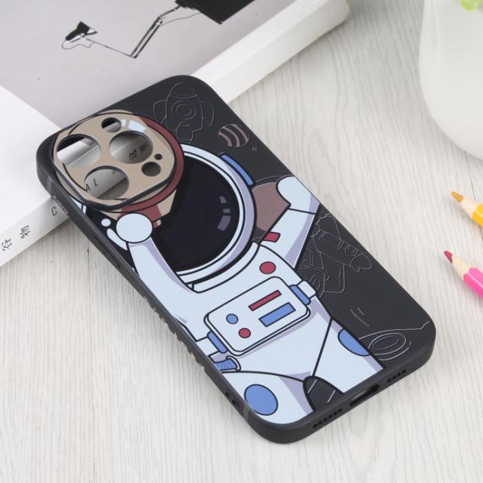 Bild 2,  iPhone 14 Pro Skal Spaceman Svart/Beige - Teknikhallen.se