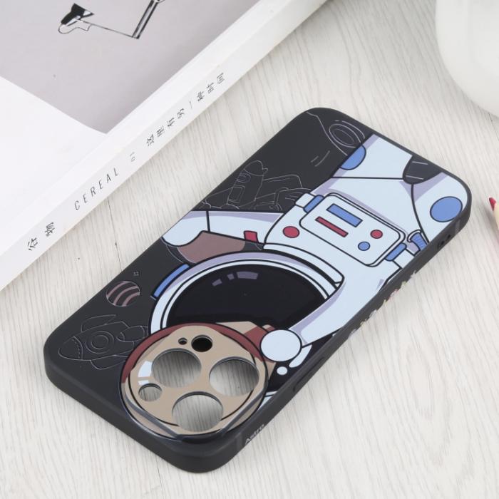 Bild 4,  iPhone 14 Pro Skal Spaceman Svart/Beige - Teknikhallen.se
