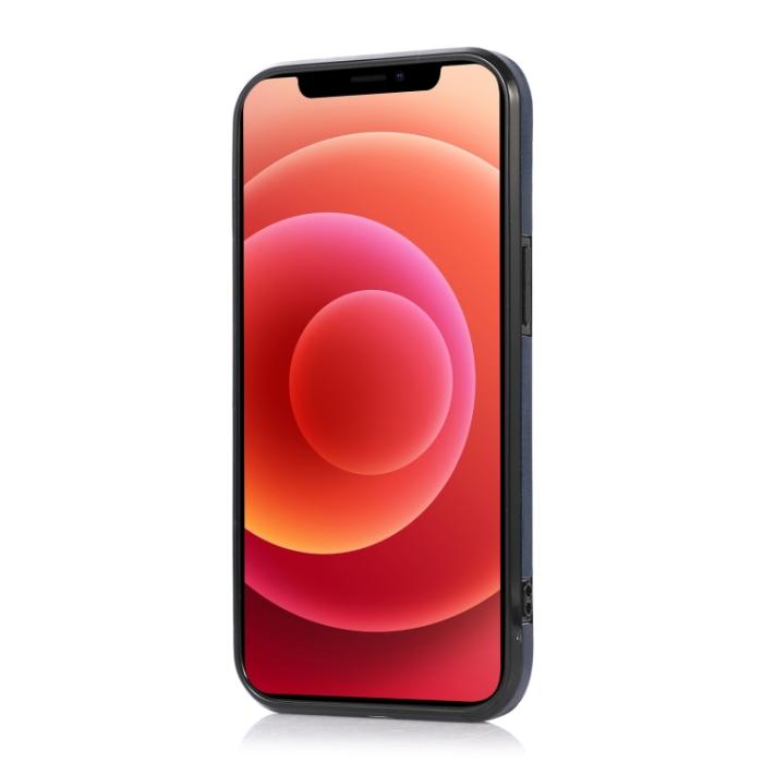 Bild 3,  iPhone 14 Läder Skal Med Kortfack Och Magnet Blå - Teknikhallen.se
