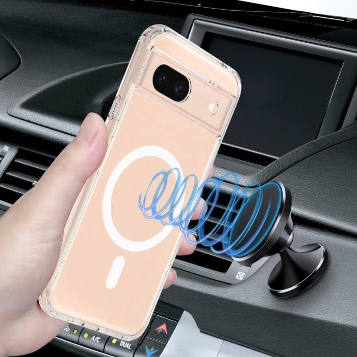 Bild 4,  Google Pixel 8A Skal Magsafe Akryl/TPU Transparent - Teknikhallen.se