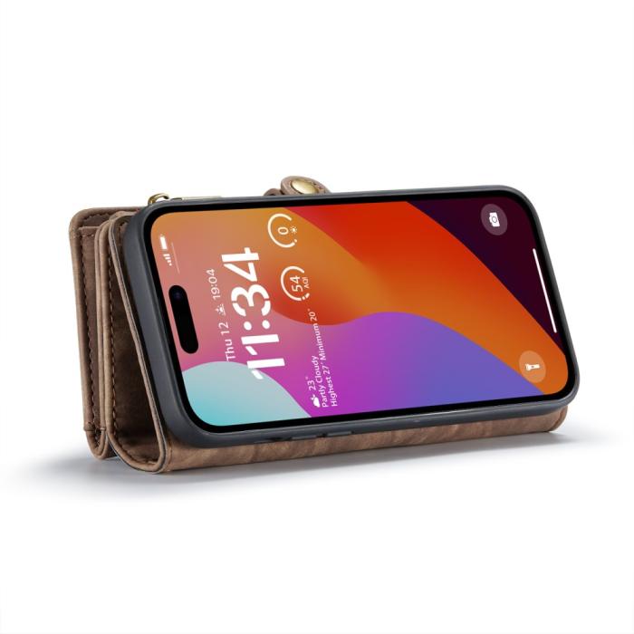 Bild 3, CASEME CASEME iPhone 16 Pro Max Fodral Multifunktionell Brun - Teknikhallen.se