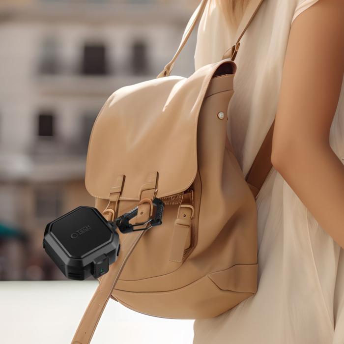 Bild 6, Tech-Protect Tech-Protect Galaxy Buds 4 / 4 Pro Skal MagSafe Carbonox Svart - Teknikhallen.se