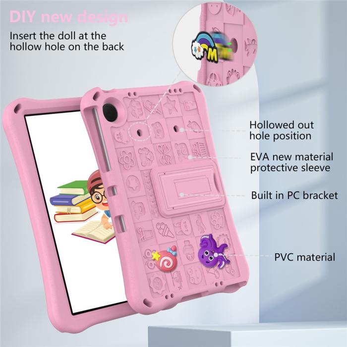 Bild 5,  Samsung Galaxy Tab A11 Plus / A9 Plus Skal EVA Kickstand Rosa - Teknikhallen.se