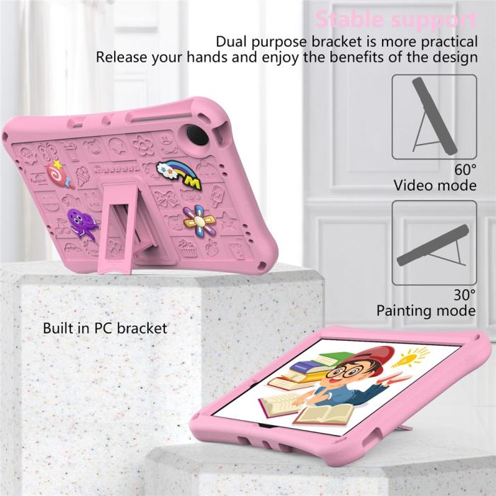 Bild 6,  Samsung Galaxy Tab A11 Plus / A9 Plus Skal EVA Kickstand Rosa - Teknikhallen.se