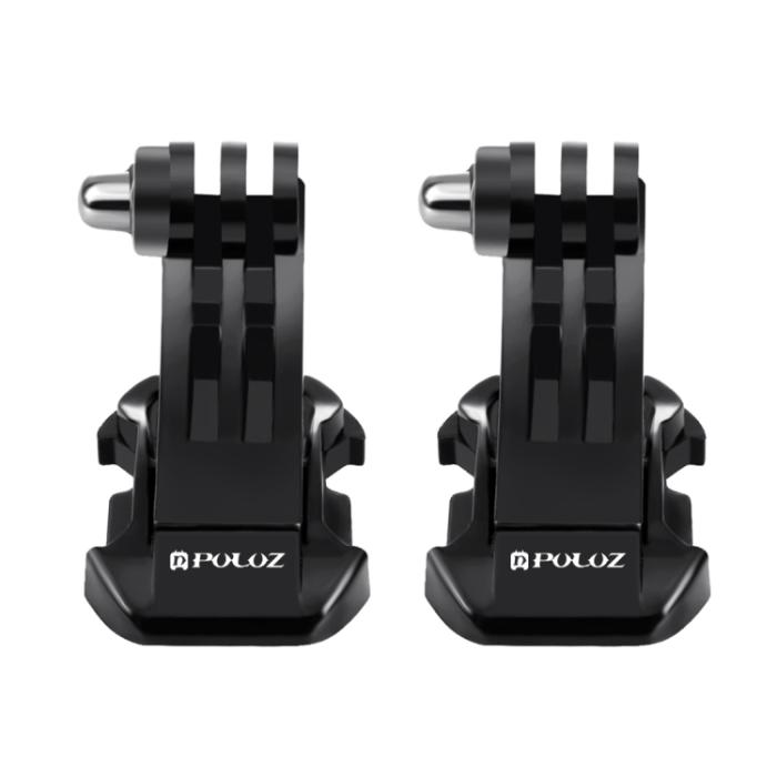 Bild 4, PULUZ PULUZ 2-PACK J-Hook Snabbfäste För GoPro Svart - Teknikhallen.se