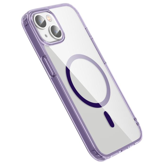 Bild 3, ColorPop ColorPop iPhone 14 Plus Skal CH MagSafe Transparent/Lila - Teknikhallen.se