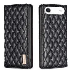 BINFEN BINFEN iPhone Air Fodral Diamond Flip L&auml;der Svart - Teknikhallen.se