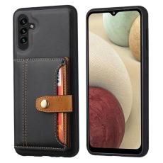  Samsung Galaxy A05s 4G L&auml;der Skal Med Kortfack Svart - Teknikhallen.se