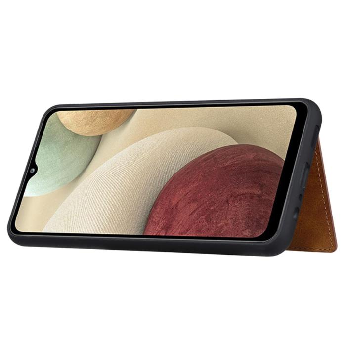 Bild 4,  Samsung Galaxy A05s 4G Läder Skal Med Kortfack Svart - Teknikhallen.se