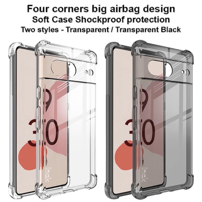 Bild 6, IMAK IMAK Google Pixel 7 Skal Shockproof Airbag Tonad Svart - Teknikhallen.se