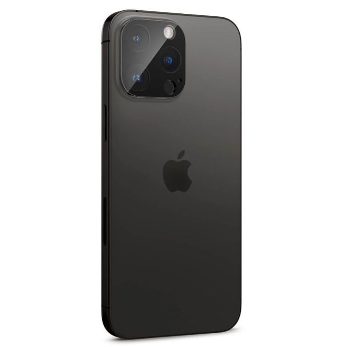 Bild 3, Spigen Spigen iPhone 14 Pro/Pro Max/15 Pro/Pro Max 2-PACK Optik GLAS.tR Linsskydd - Teknikhallen.se