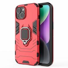  iPhone 15 Skal Hybrid Armor Ring R&ouml;d - Teknikhallen.se